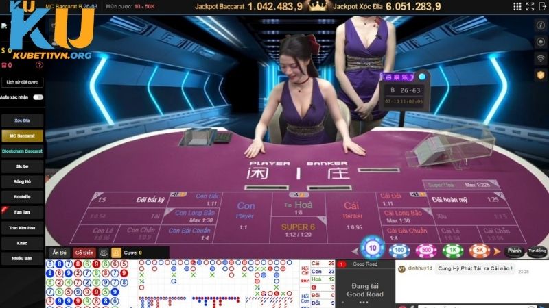 Bí quyết để chiến thắng game Casino Baccarat tại KUBET11