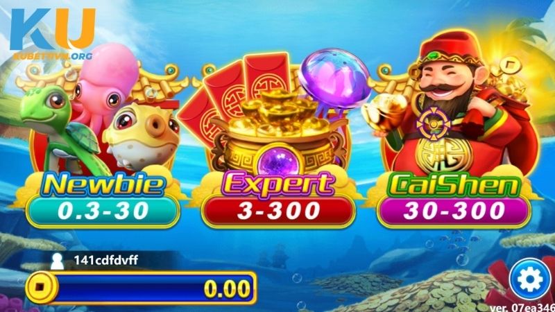 Các sảnh chơi Cai Shen Fishing KUBET11
