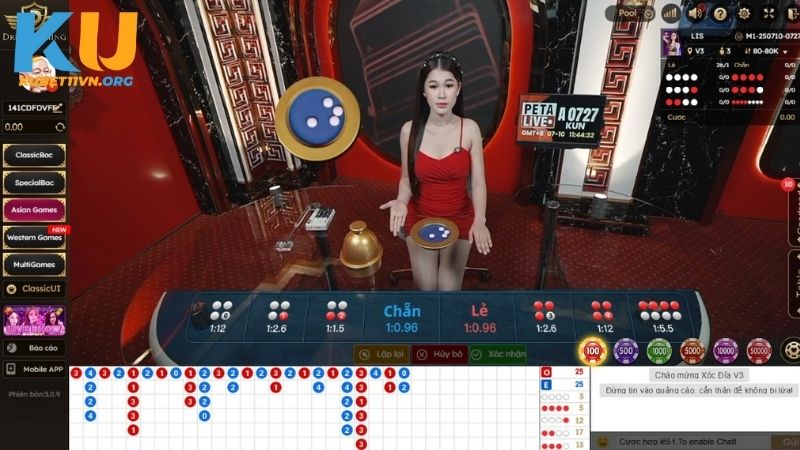 Luật chơi Xóc Dĩa tại nhà cái KUBET11