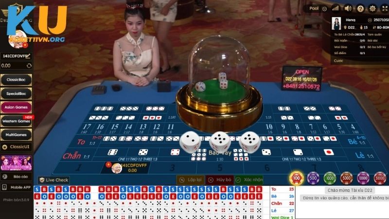 Sức hấp dẫn của game Tài Xỉu KUBET11